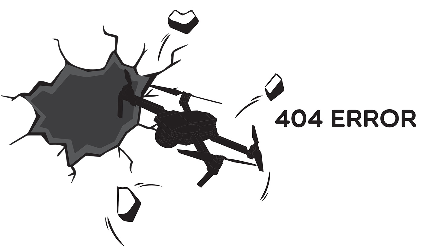 404 page, dronethusiast