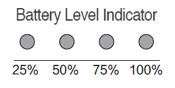 DJI battery level indicator