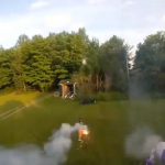 Drone Shooting Fireworks