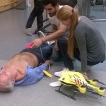 Ambulance drone in use