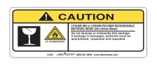 Lithium Ion/Polymer Rechargeable Batteries Inside Label