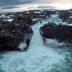drone in iceland