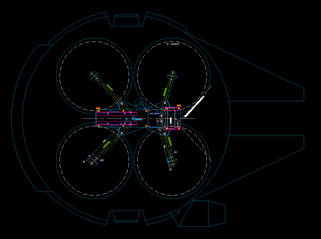 Millennium Falcon "Blue Print"