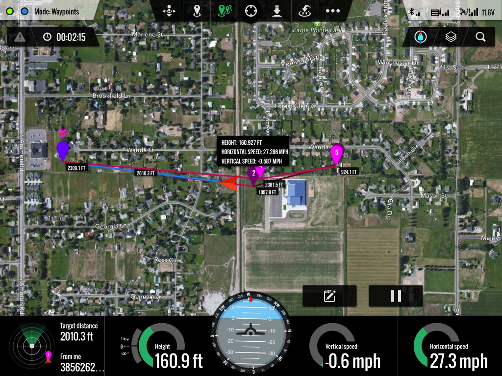 dji go waypoints