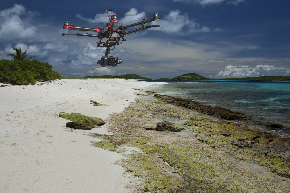 drones on a beach geeks on a beach