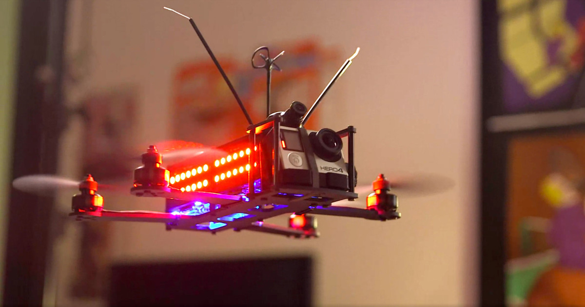 The DRL have developed their own drones for pilots to race with. 