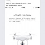 how to activate phantom 4 in iOS
