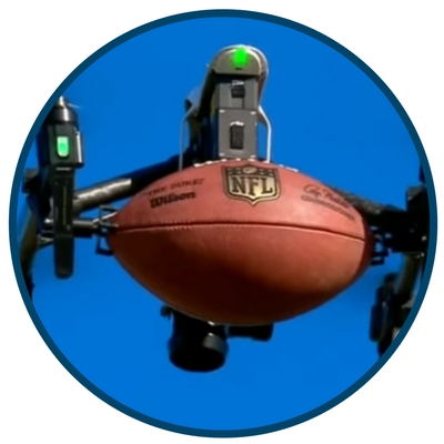 klinke fokus Tryk ned NFL Football Stars Get Bombed By Ball Dropping Drone