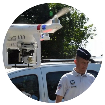 drone cops using drones to catch dangerous drivers