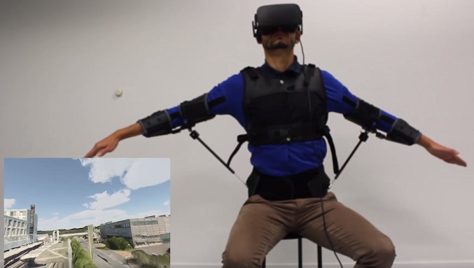 control drone with body exosuit flyjacket