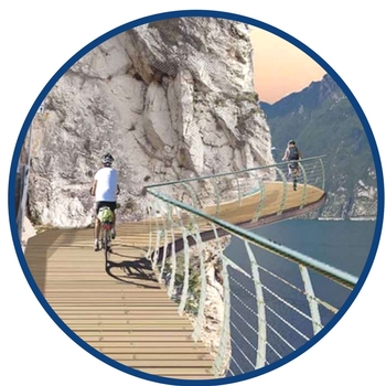 lake garda cycle path render