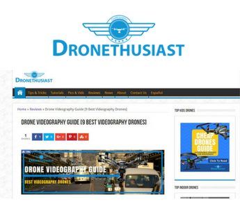 Drone advertising with dronethusiast