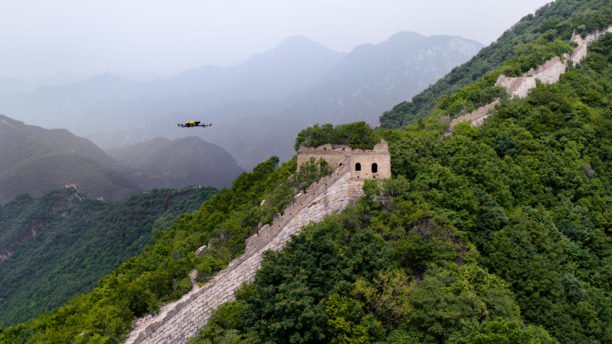 intel drones great wall of china