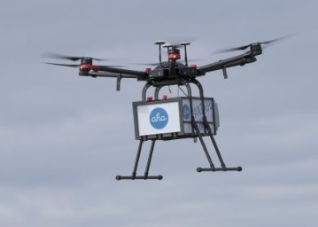 delivery drone flytrex with aha