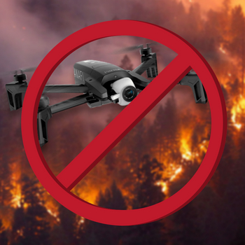 illegal drones wild fire