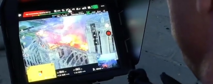 notre drame fire drones firefighters