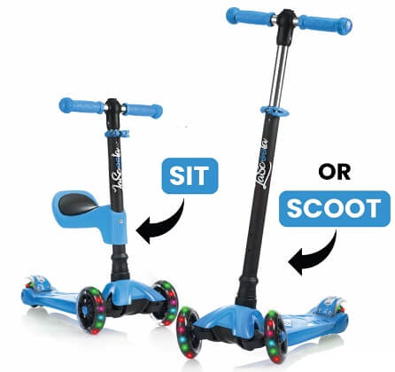 best scooter for kids Lascoota 2-in-1 Kick Scooter