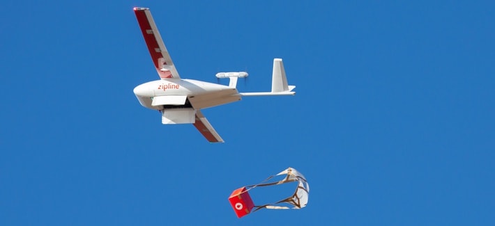 drones deliver blood