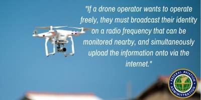 faa rule for tracking drones