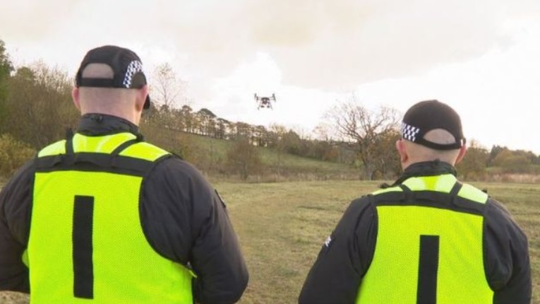 police scotland using drone to find people